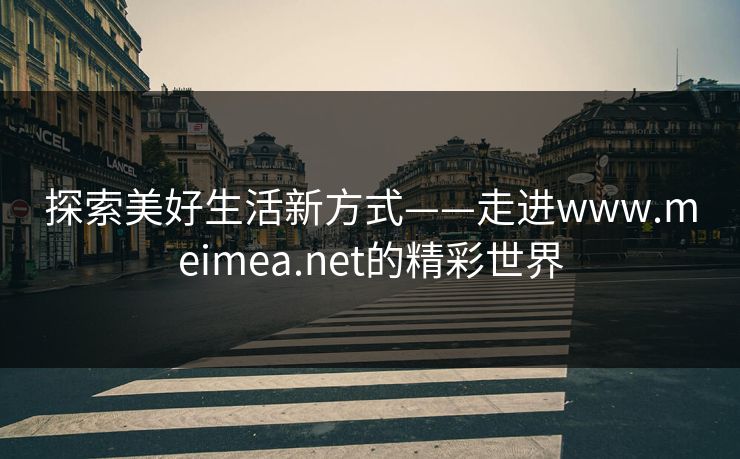 探索美好生活新方式——走进www.meimea.net的精彩世界