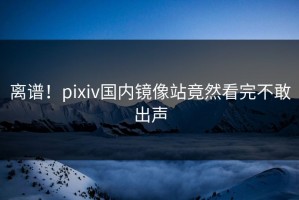 离谱！pixiv国内镜像站竟然看完不敢出声