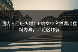 圈内人回应火爆：P站女神突然爆出猛料内幕，评论区炸裂