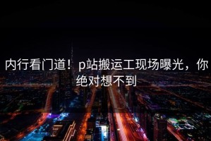 内行看门道！p站搬运工现场曝光，你绝对想不到