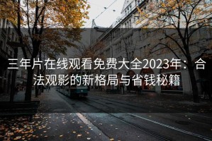 三年片在线观看免费大全2023年：合法观影的新格局与省钱秘籍