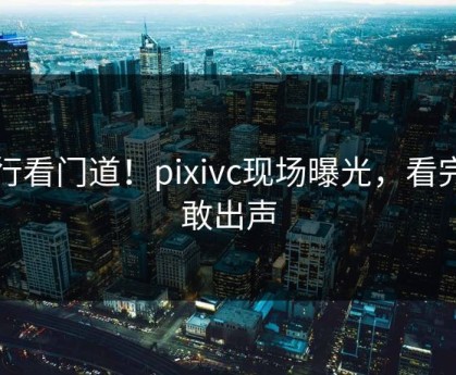 内行看门道！pixivc现场曝光，看完不敢出声