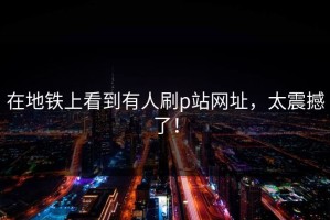 在地铁上看到有人刷p站网址，太震撼了！