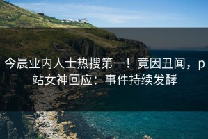 今晨业内人士热搜第一！竟因丑闻，p站女神回应：事件持续发酵