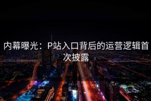 内幕曝光：P站入口背后的运营逻辑首次披露
