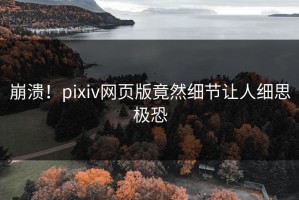 崩溃！pixiv网页版竟然细节让人细思极恐