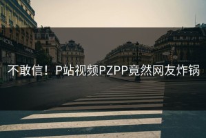 不敢信！P站视频PZPP竟然网友炸锅