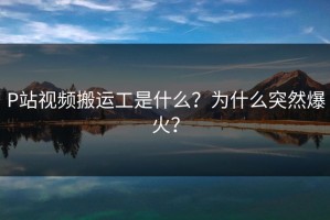 P站视频搬运工是什么？为什么突然爆火？