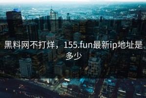 黑料网不打烊，155.fun最新ip地址是多少