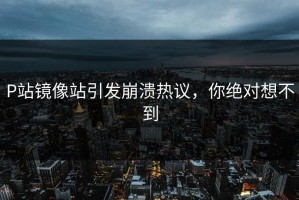 P站镜像站引发崩溃热议，你绝对想不到