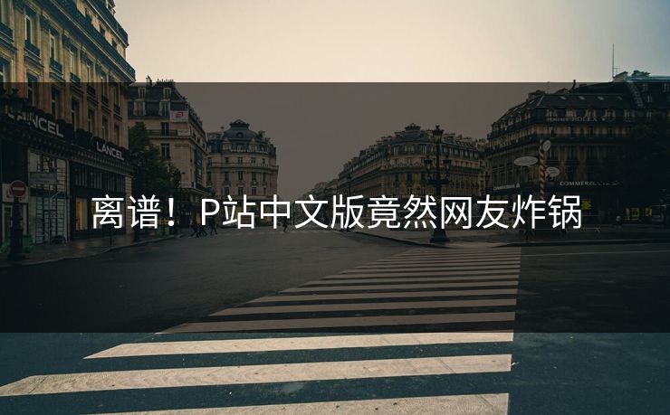 离谱！P站中文版竟然网友炸锅