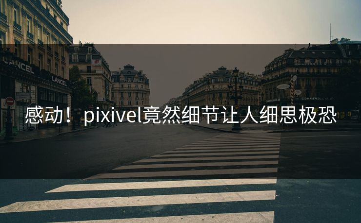 感动！pixivel竟然细节让人细思极恐