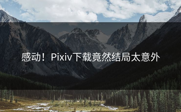 感动！Pixiv下载竟然结局太意外
