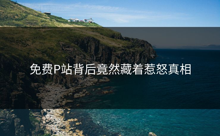 免费P站背后竟然藏着惹怒真相