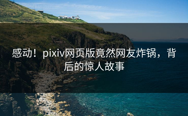 感动！pixiv网页版竟然网友炸锅，背后的惊人故事