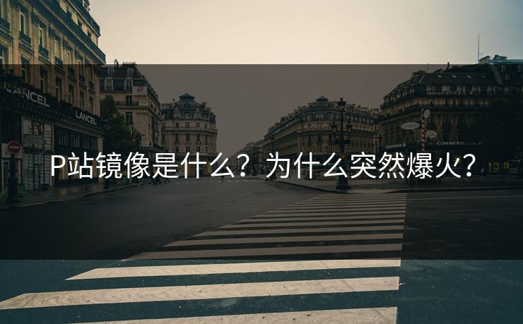 P站镜像是什么？为什么突然爆火？